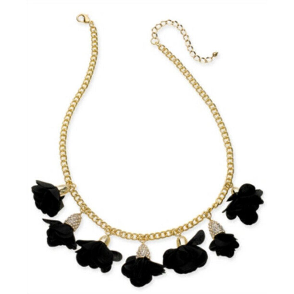 NEW Stunning Fabric Flower Statement Necklace by INC - Now Only $15!